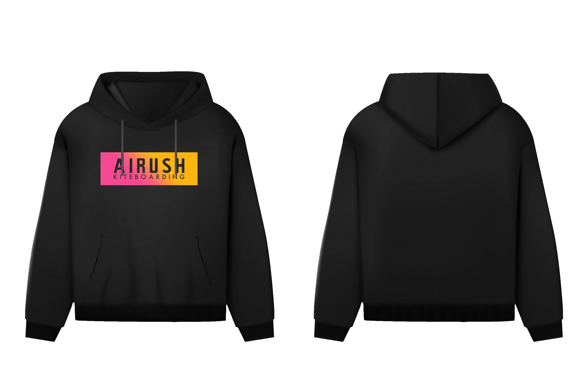 Одежда Airush Airush Hoody Pink/Yellow Logo