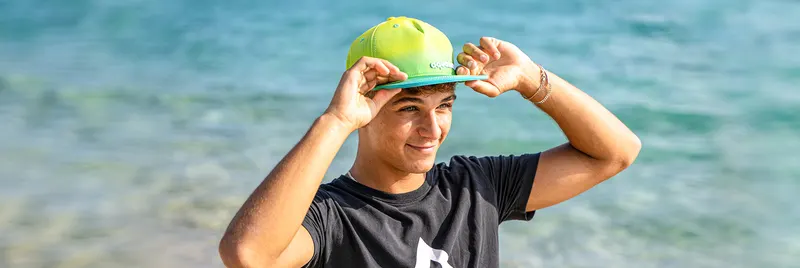 Одежда Aquatone LOGO CAP Green/Blue Gradient flat-brim cap — купить в K1.surf