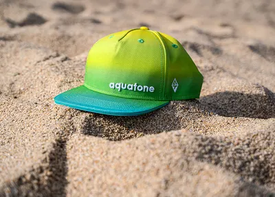 Одежда Aquatone LOGO CAP Green/Blue Gradient flat-brim cap — детали конструкции