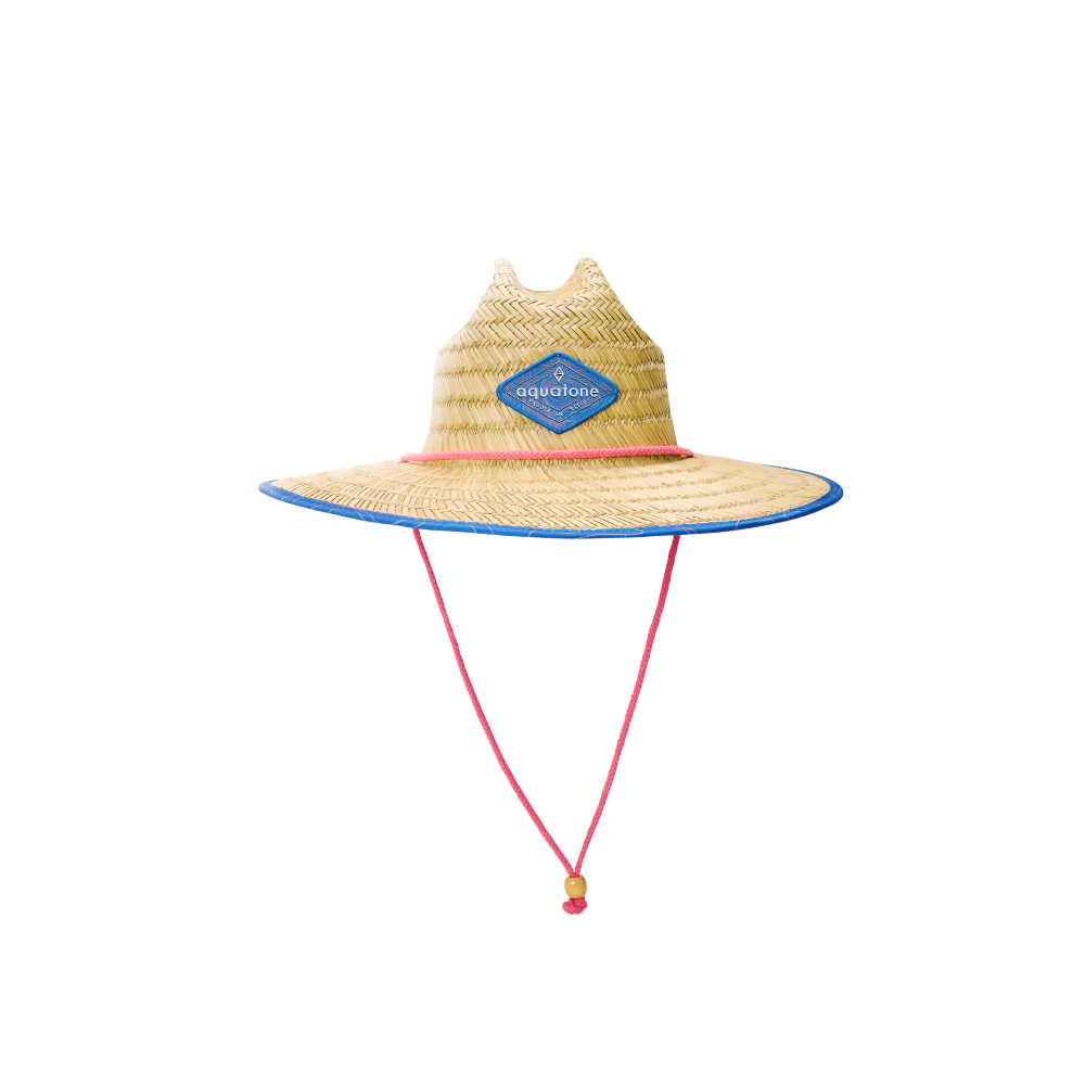Aquatone STRAW HAT/OUTDOOR 100% Natrual Straw Hat with Apparel — side view