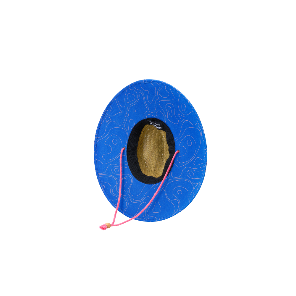Aquatone STRAW HAT/OUTDOOR 100% Natrual Straw Hat with Apparel — top view