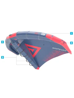 Надувная доска Aquatone SLICE 5.0 AIR FOIL WING Designed to be — крупный план