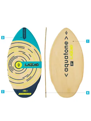 Надувная доска Aquatone LIQUID 30 SKIM BOARD Crafted by 7-Layer — в работе на воде