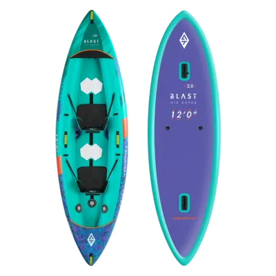 Каяк Aquatone BLAST 12'0" RECREATIONAL KAYAK 2-PERSON — вид сбоку