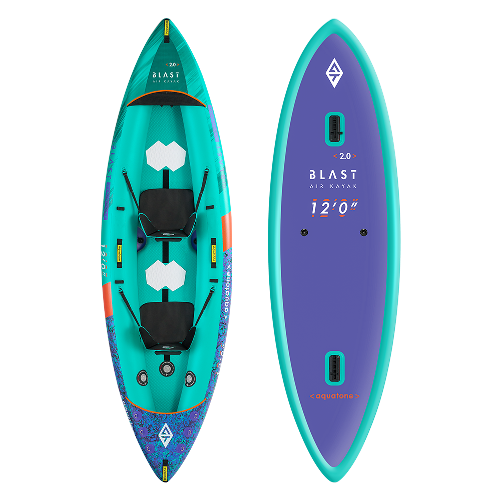 Каяк Aquatone BLAST 12'0" RECREATIONAL KAYAK 2-PERSON — side view