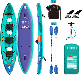 Каяк Aquatone BLAST 13'6" RECREATIONAL KAYAK 3-PERSON