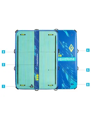 Платформа Aquatone CLUB 8'0" AIR PLATFORM All-In-One Swimming — в работе на воде