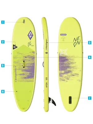 Надувная доска Aquatone NEON 9'0" ALL-ROUND YOUTH SUP Single Layer — в работе на воде