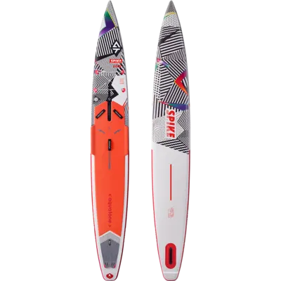 Надувная доска Aquatone SPIKE 14'0" RACE SUP Performance board — вид сбоку