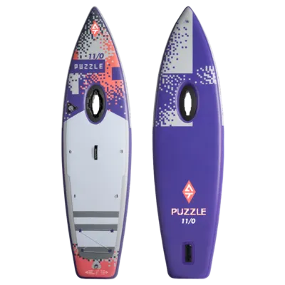 Надувная доска Aquatone PUZZLE 11'0" PEDAL SUP Air SUP/Pedal Kayak — вид сбоку
