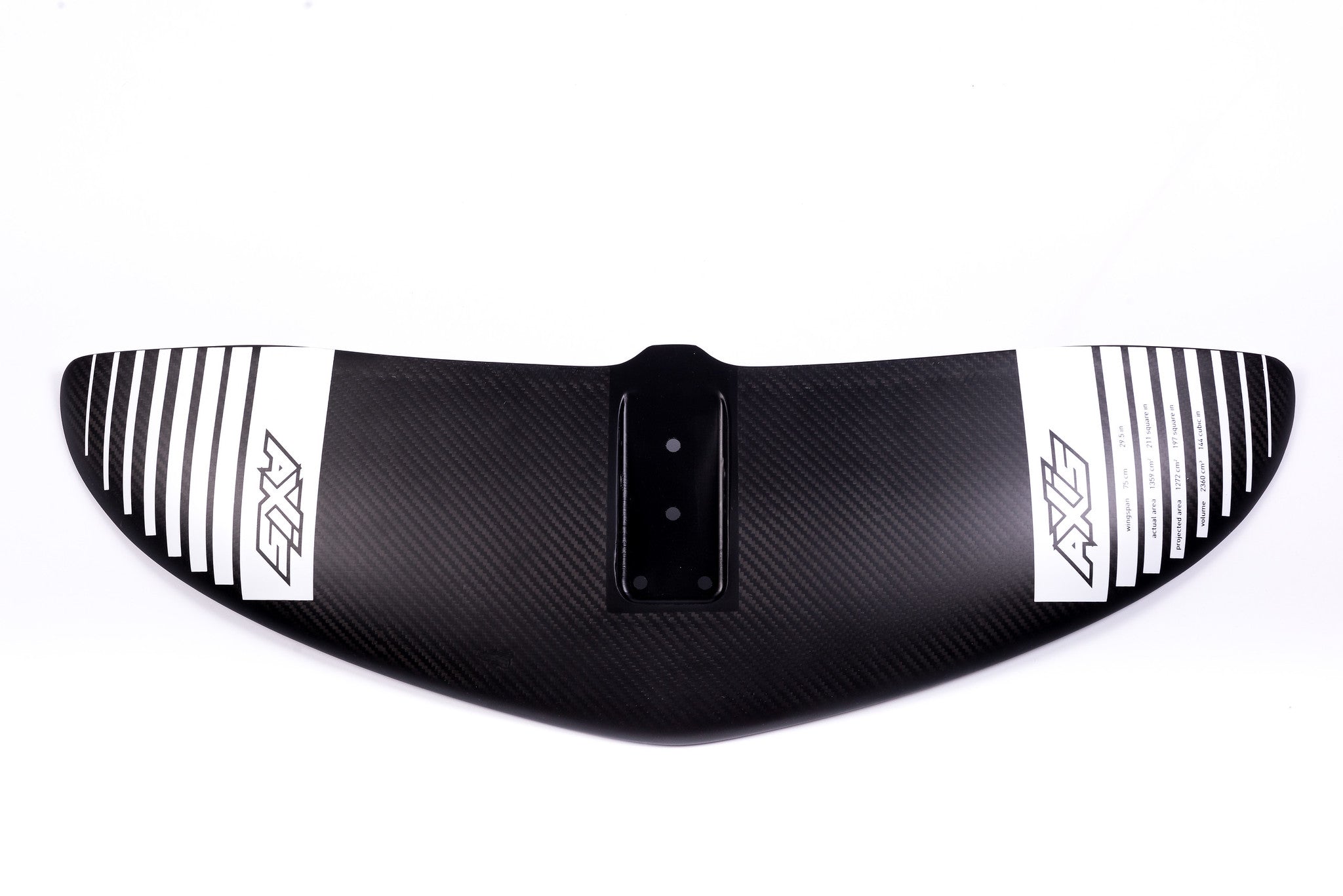 Переднее крыло фойла AXIS Foils 750mm Carbon Front Wing — вид сверху