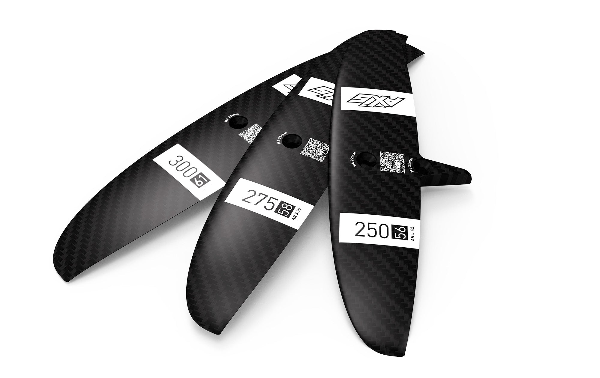 Переднее крыло фойла AXIS Foils 275 Progressive Carbon Rear Wing — top view