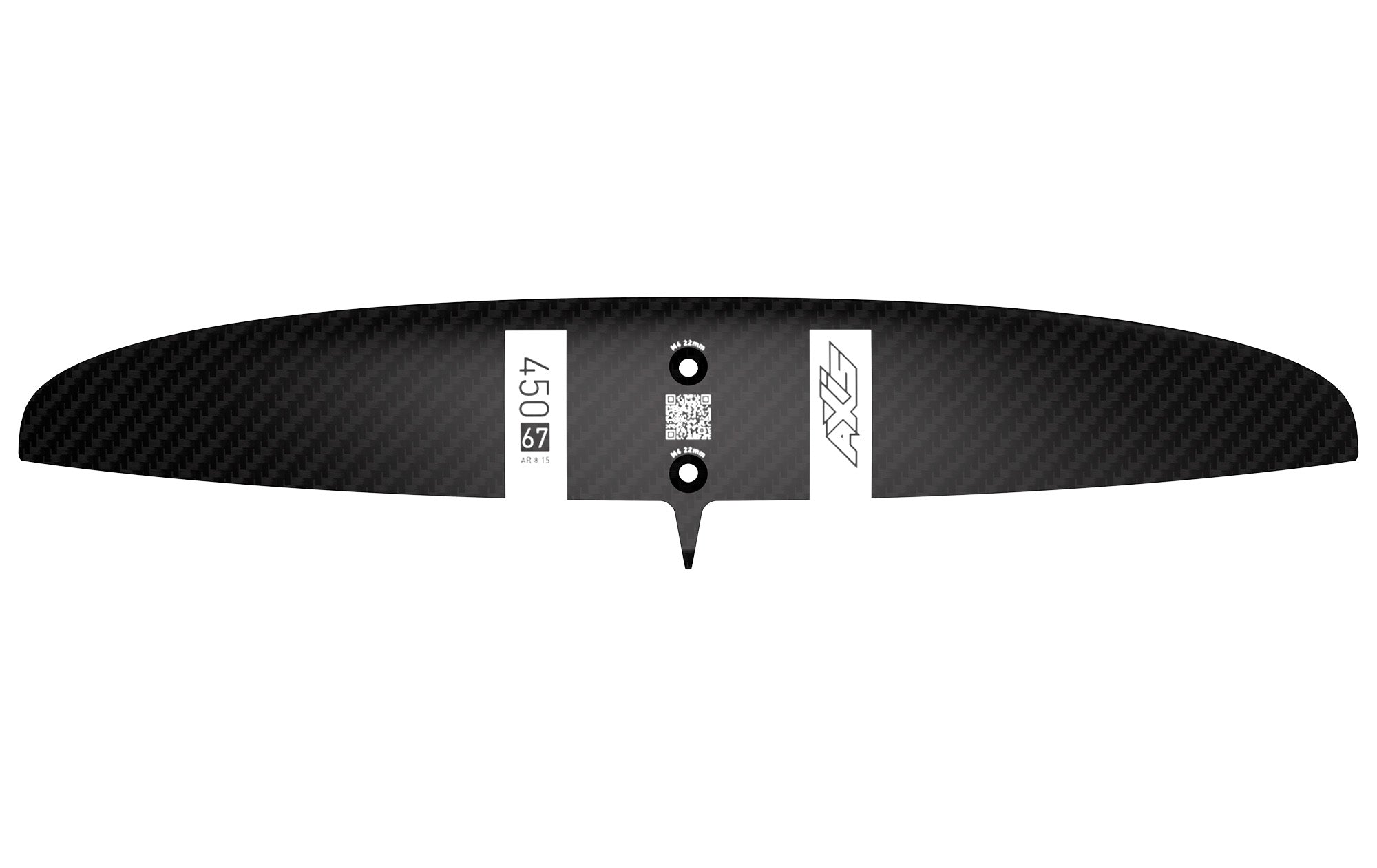 Переднее крыло фойла AXIS Foils 450 Progressive Carbon Rear Wing — side view