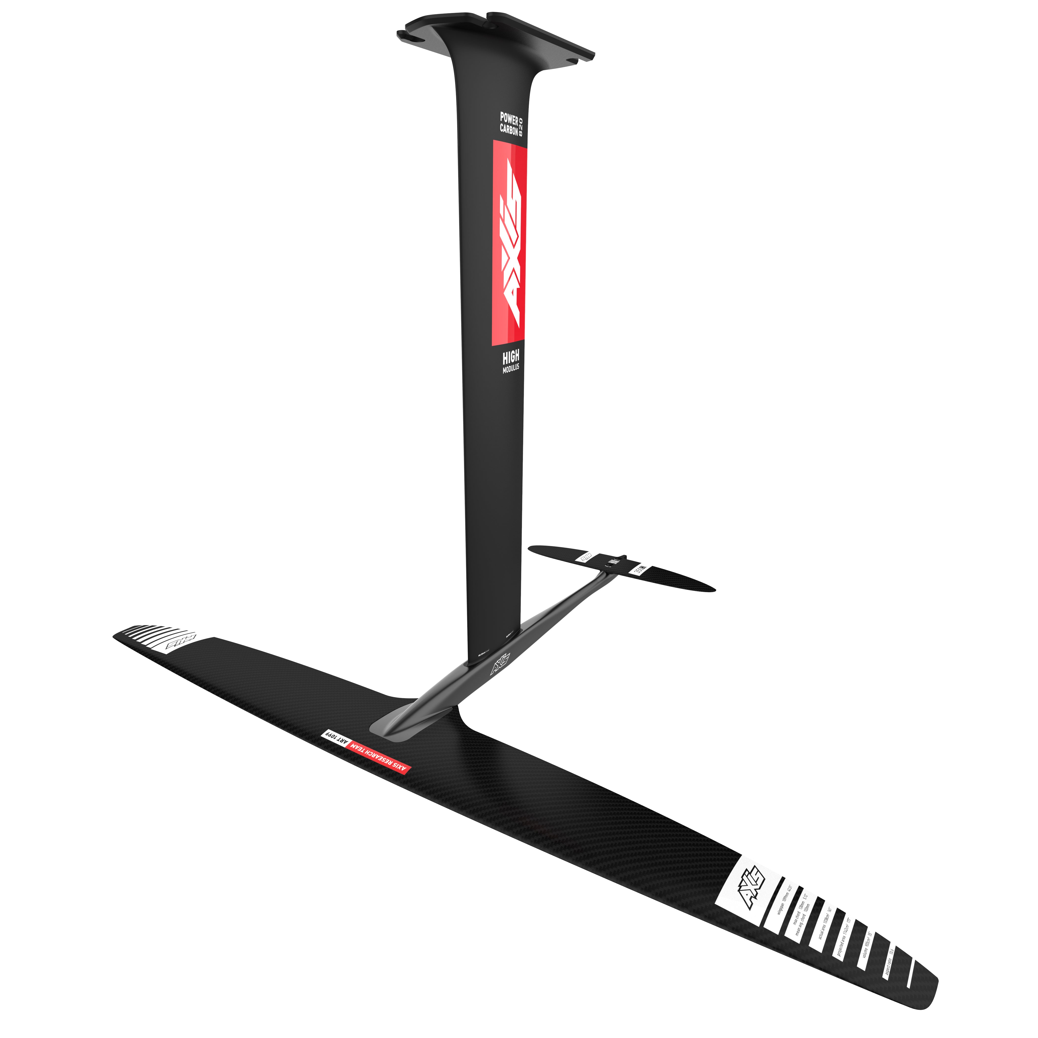 Переднее крыло фойла AXIS Foils ART 1099 Carbon Hydrofoil Wing — top view
