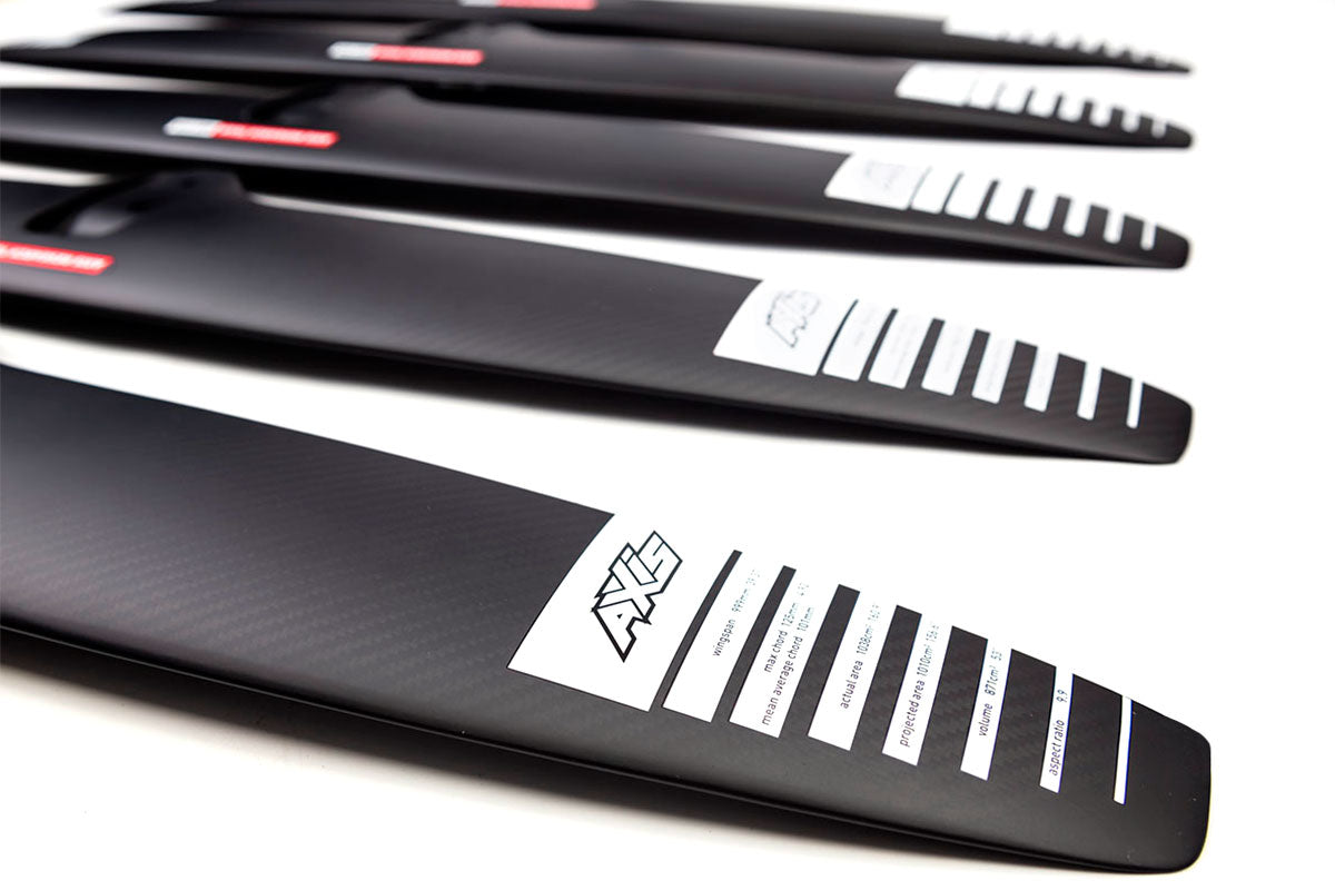 Переднее крыло фойла AXIS Foils ART 999 Carbon Hydrofoil Wing — крупный план