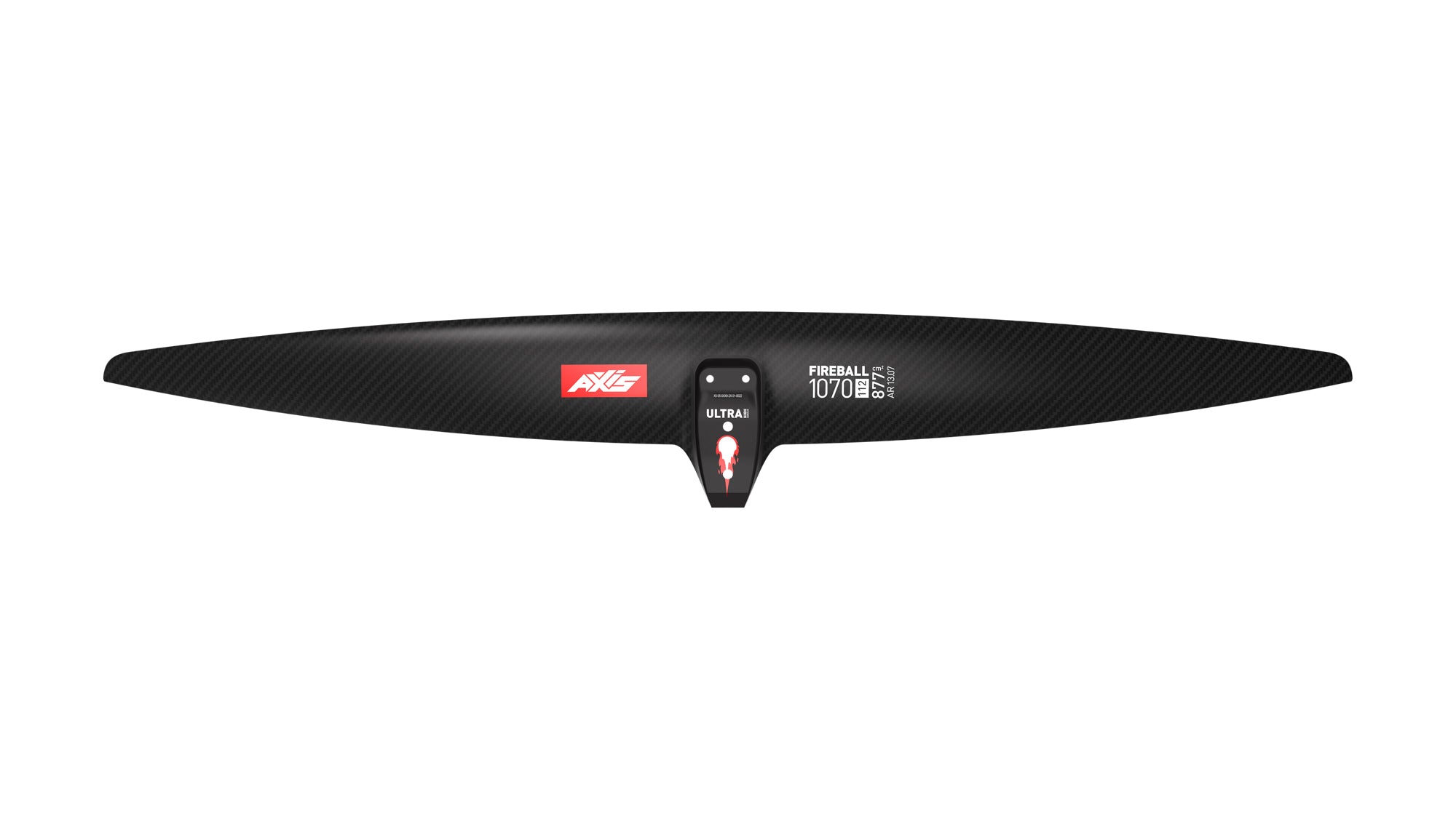 Переднее крыло фойла AXIS Foils AXIS FIREBALL 1070 ULTRA High Mod Carbon Hydrofoil wing — детали конструкции