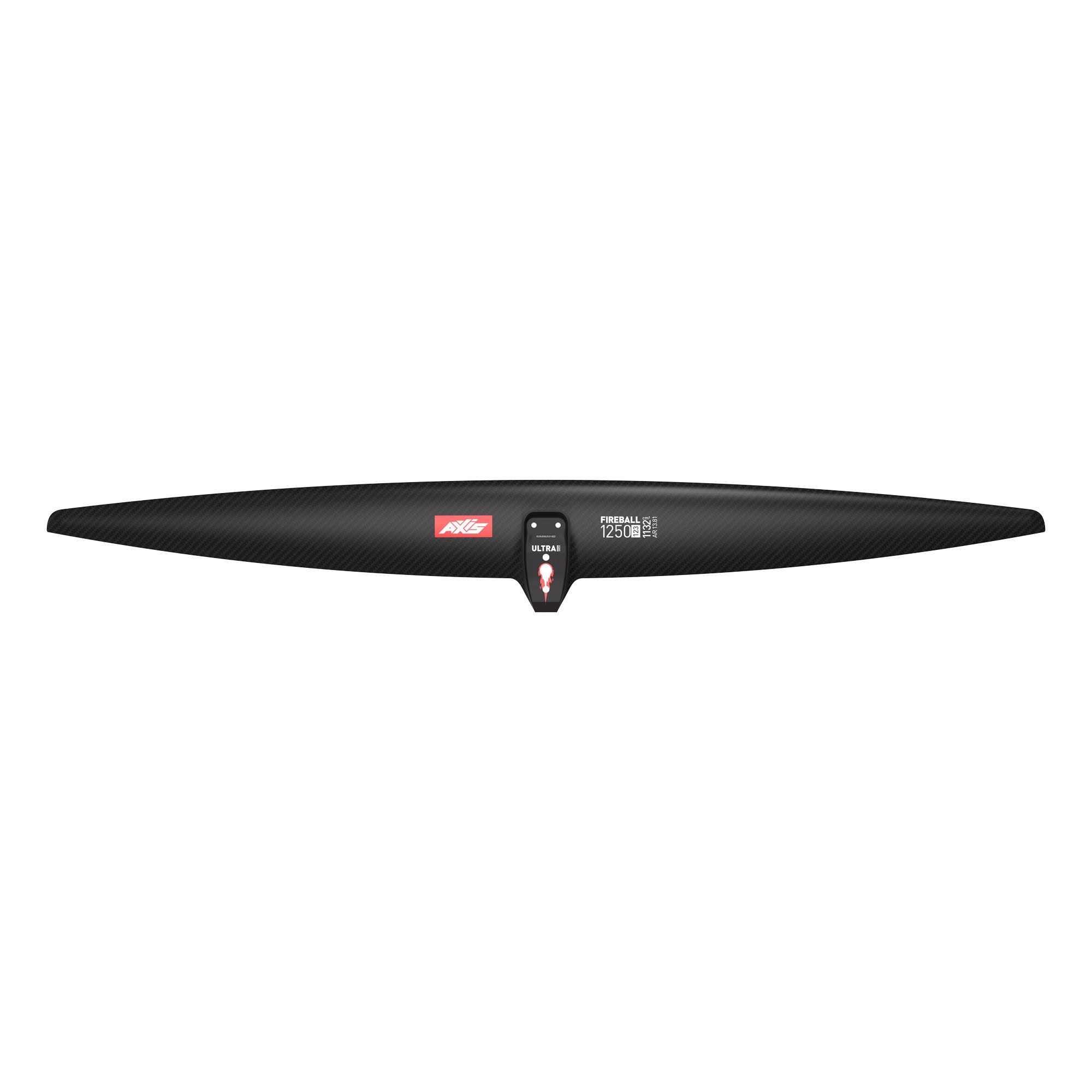 Переднее крыло фойла AXIS Foils AXIS FIREBALL 1250 ULTRA High Mod Carbon Hydrofoil wing — вид сбоку