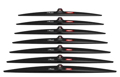 Переднее крыло фойла AXIS Foils AXIS FIREBALL 1250 ULTRA High Mod Carbon Hydrofoil wing — вид сверху
