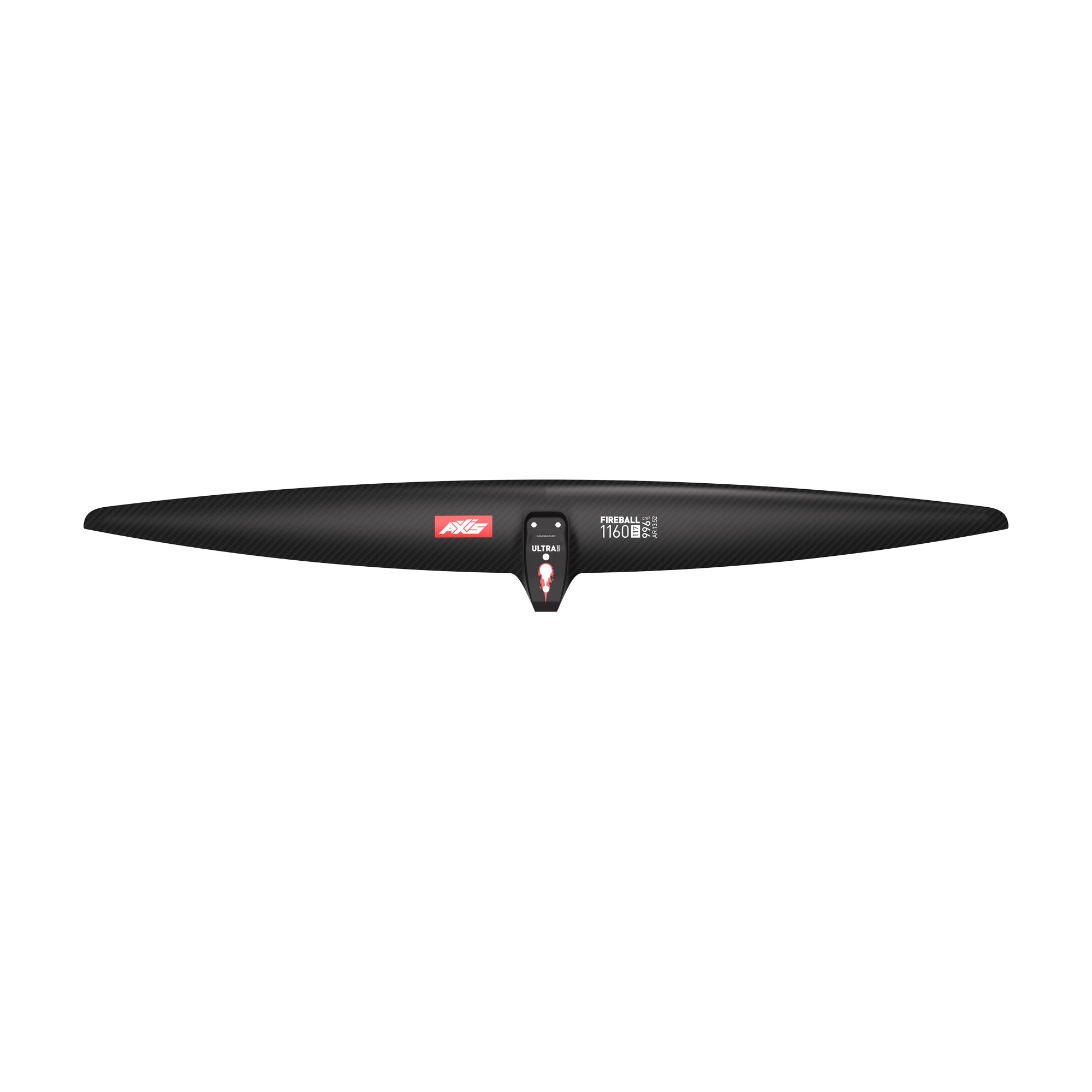 Переднее крыло фойла AXIS Foils AXIS FIREBALL 1160 ULTRA High Mod Carbon Hydrofoil wing — вид сбоку