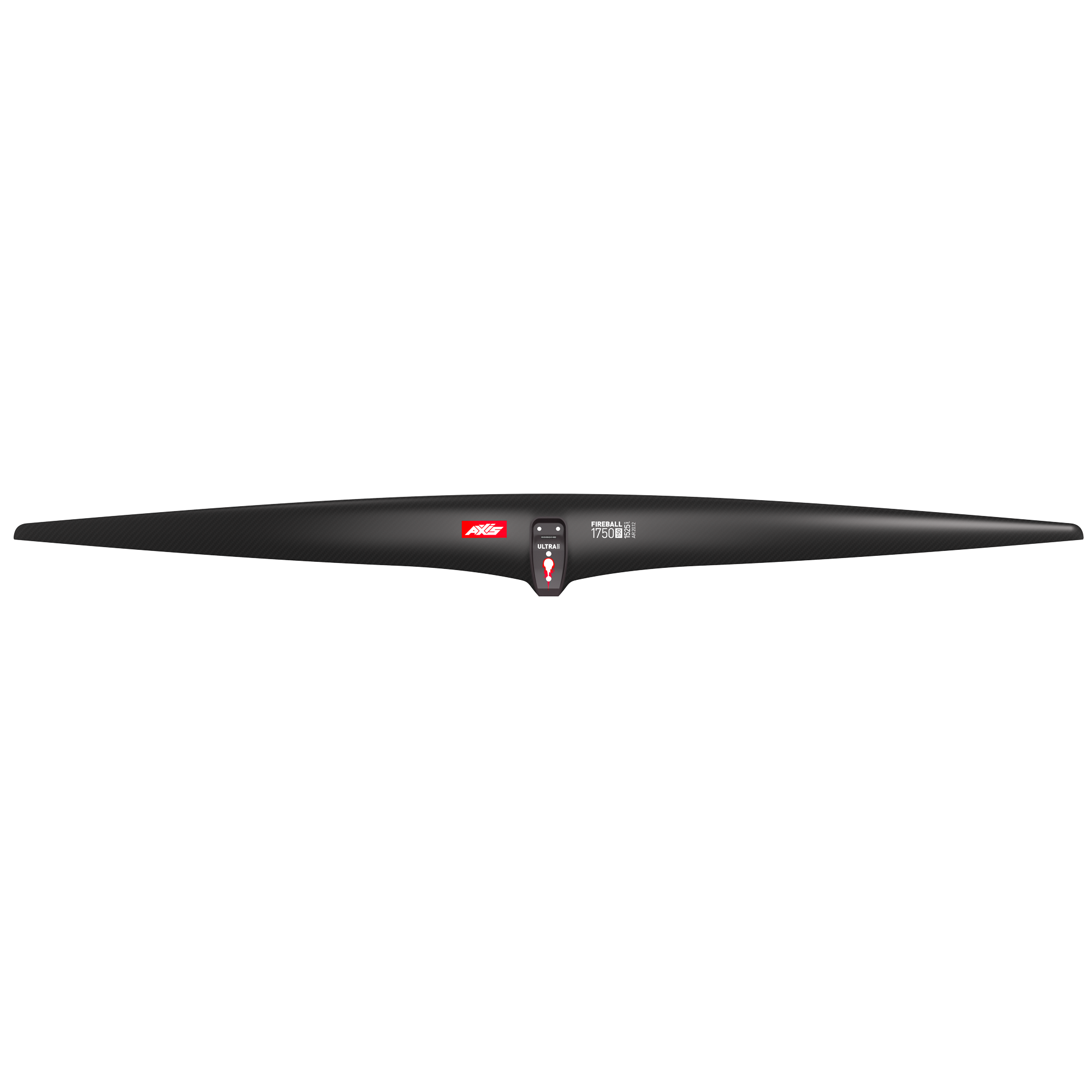 Переднее крыло фойла AXIS Foils AXIS FIREBALL 1750 ULTRA High Mod Carbon Hydrofoil wing — вид сбоку