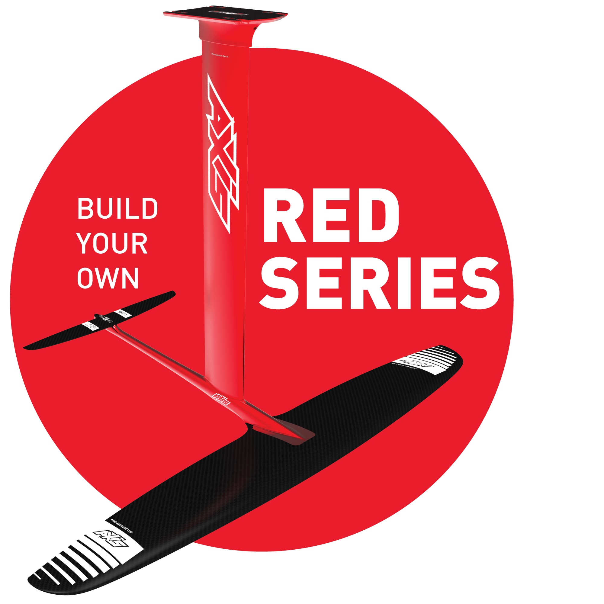 Гидрофойл AXIS Foils AXIS Foils - Build Your Own Red Series — купить в K1.surf