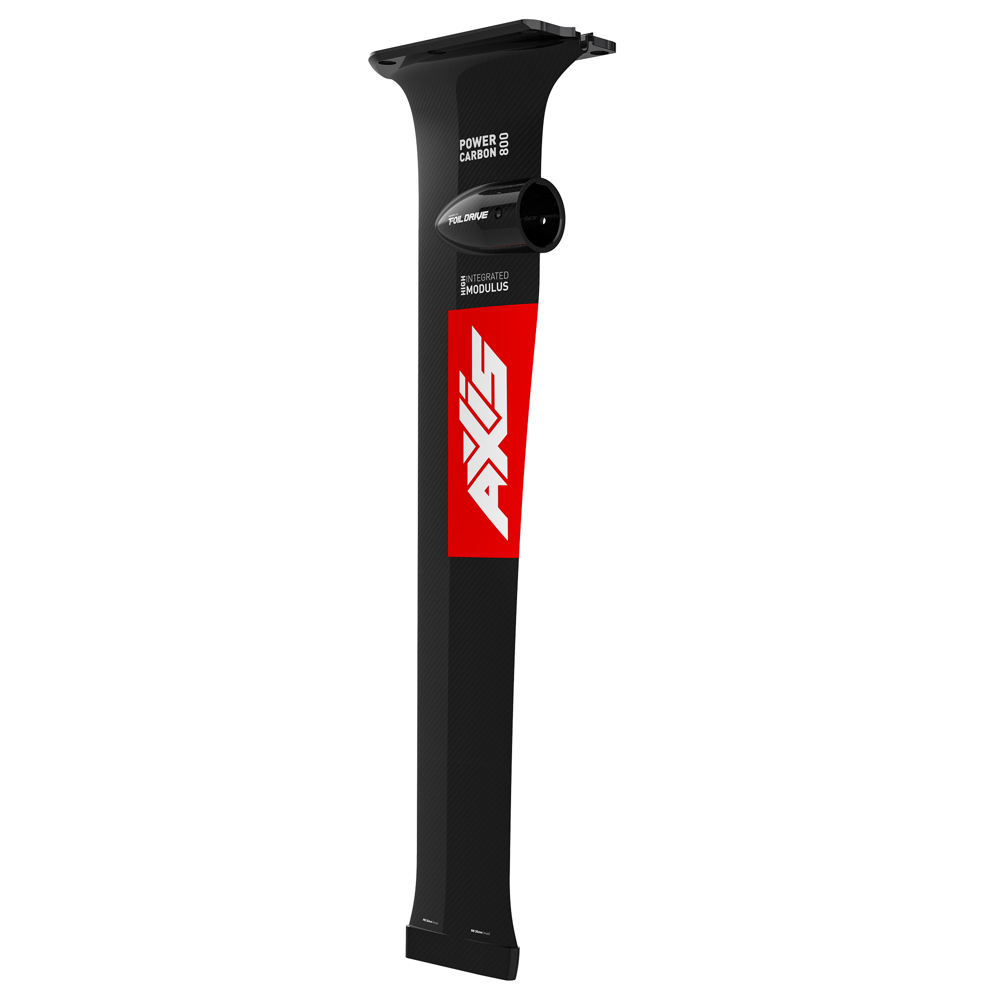 Мачта фойла AXIS Foils AXIS  - High Modulus Carbon - Integrated Foil Drive Mast 800 — вид сбоку