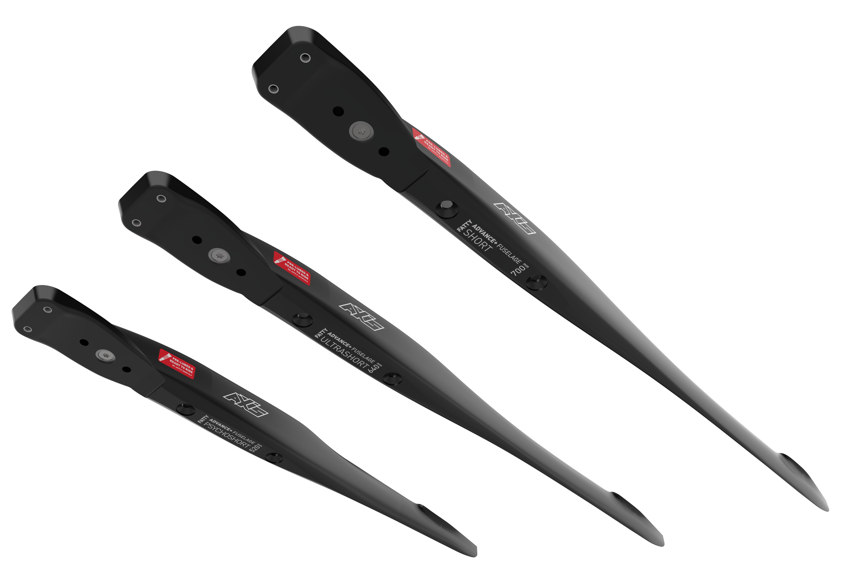 фойла AXIS Foils AXIS Power Carbon FATTY Mast & Base Plate 80 Mast — top view