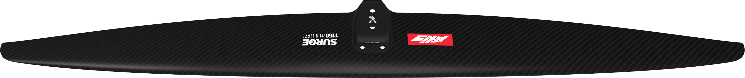 Переднее крыло фойла AXIS Foils AXIS SURGE 1150 Carbon Hydrofoil wing — вид сверху