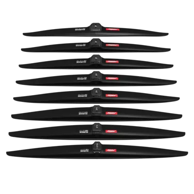 Переднее крыло фойла AXIS Foils AXIS SURGE 1150 Carbon Hydrofoil wing — крупный план