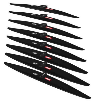 Переднее крыло фойла AXIS Foils AXIS SURGE 1150 Carbon Hydrofoil wing — в работе на воде