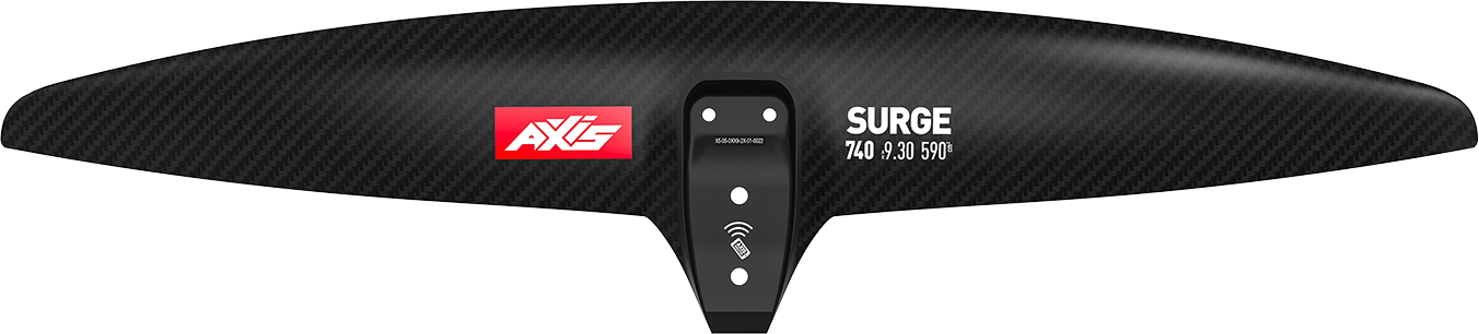 Переднее крыло фойла AXIS Foils AXIS SURGE 740 Carbon Hydrofoil wing — вид сбоку
