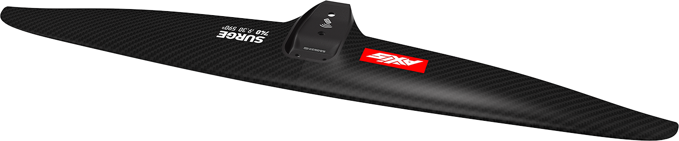 Переднее крыло фойла AXIS Foils AXIS SURGE 740 Carbon Hydrofoil wing — вид сверху