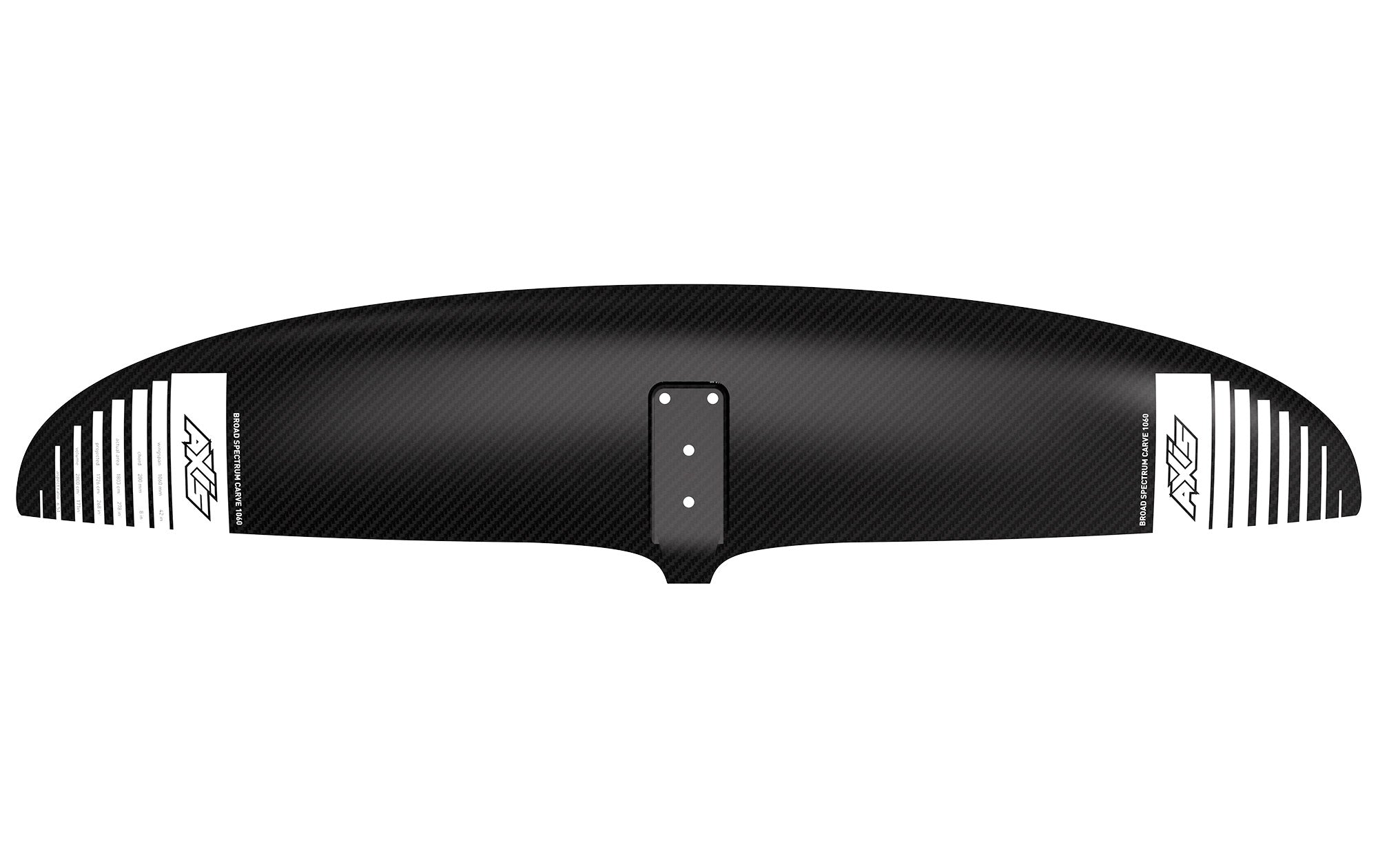 Переднее крыло фойла AXIS Foils BSC 1060 Carbon Hydrofoil Wing — side view