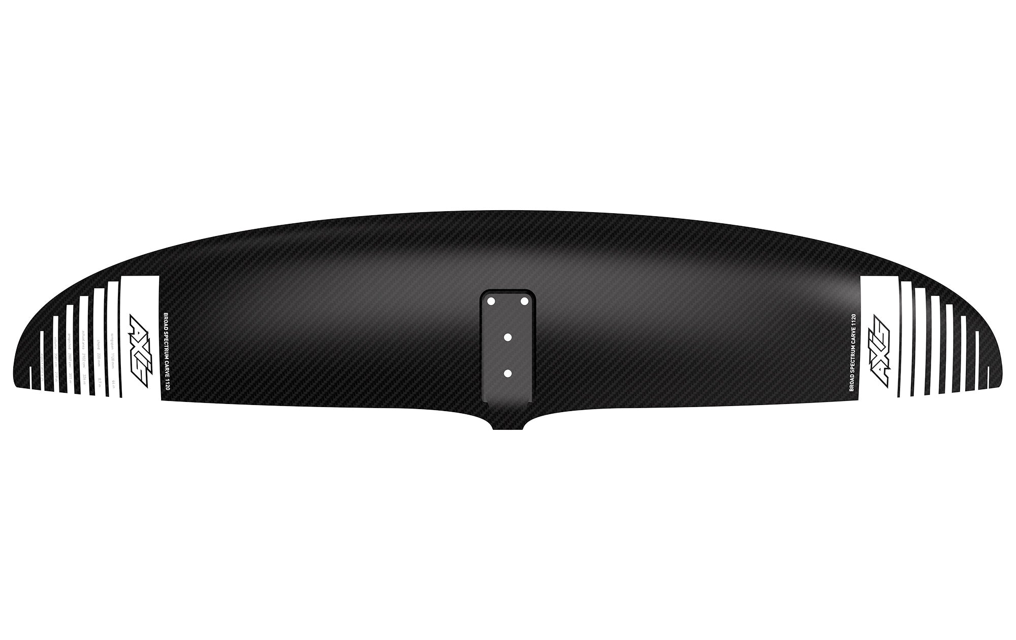 Переднее крыло фойла AXIS Foils BSC 1120 Carbon Hydrofoil Wing — вид сбоку
