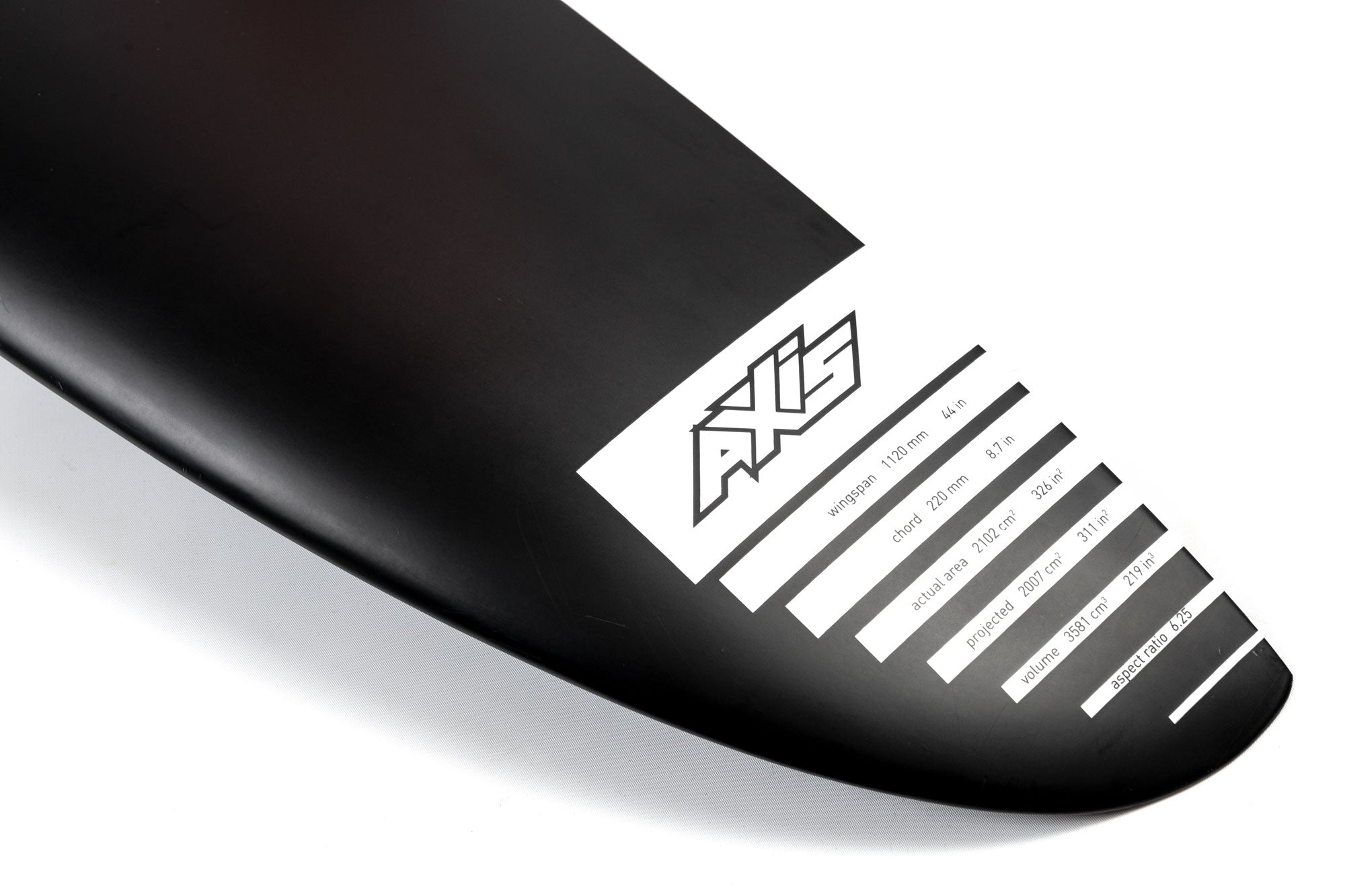 Переднее крыло фойла AXIS Foils BSC 1120 Carbon Hydrofoil Wing — детали конструкции