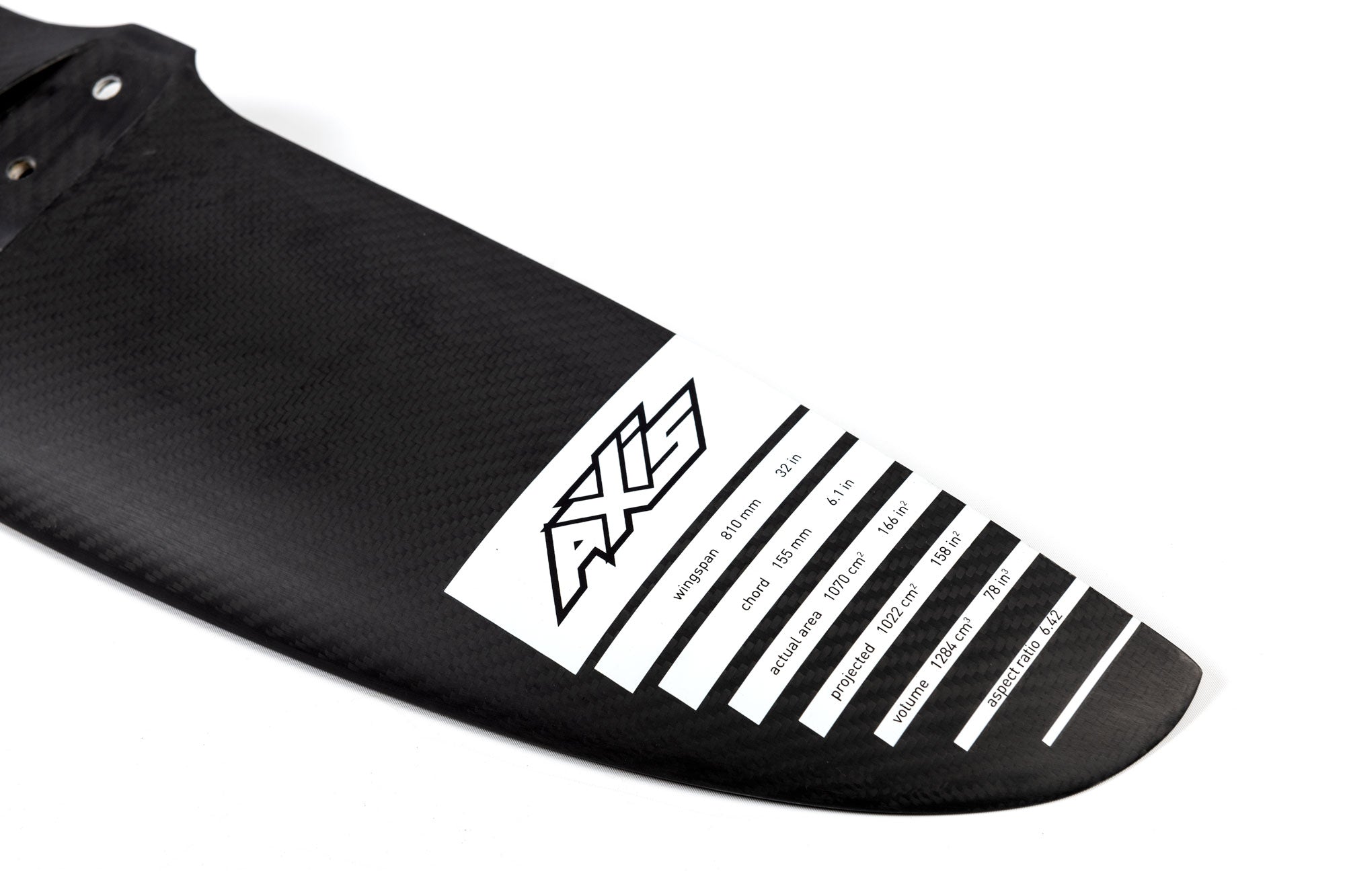 Переднее крыло фойла AXIS Foils BSC 810 Carbon Hydrofoil Wing — construction detail