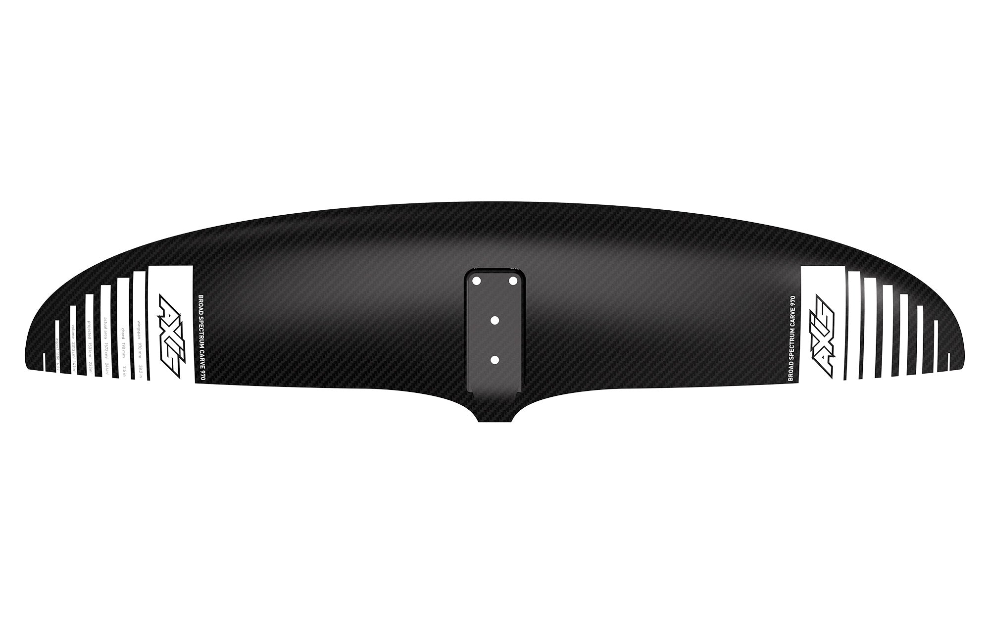 Переднее крыло фойла AXIS Foils BSC 970 Carbon Hydrofoil Wing — side view