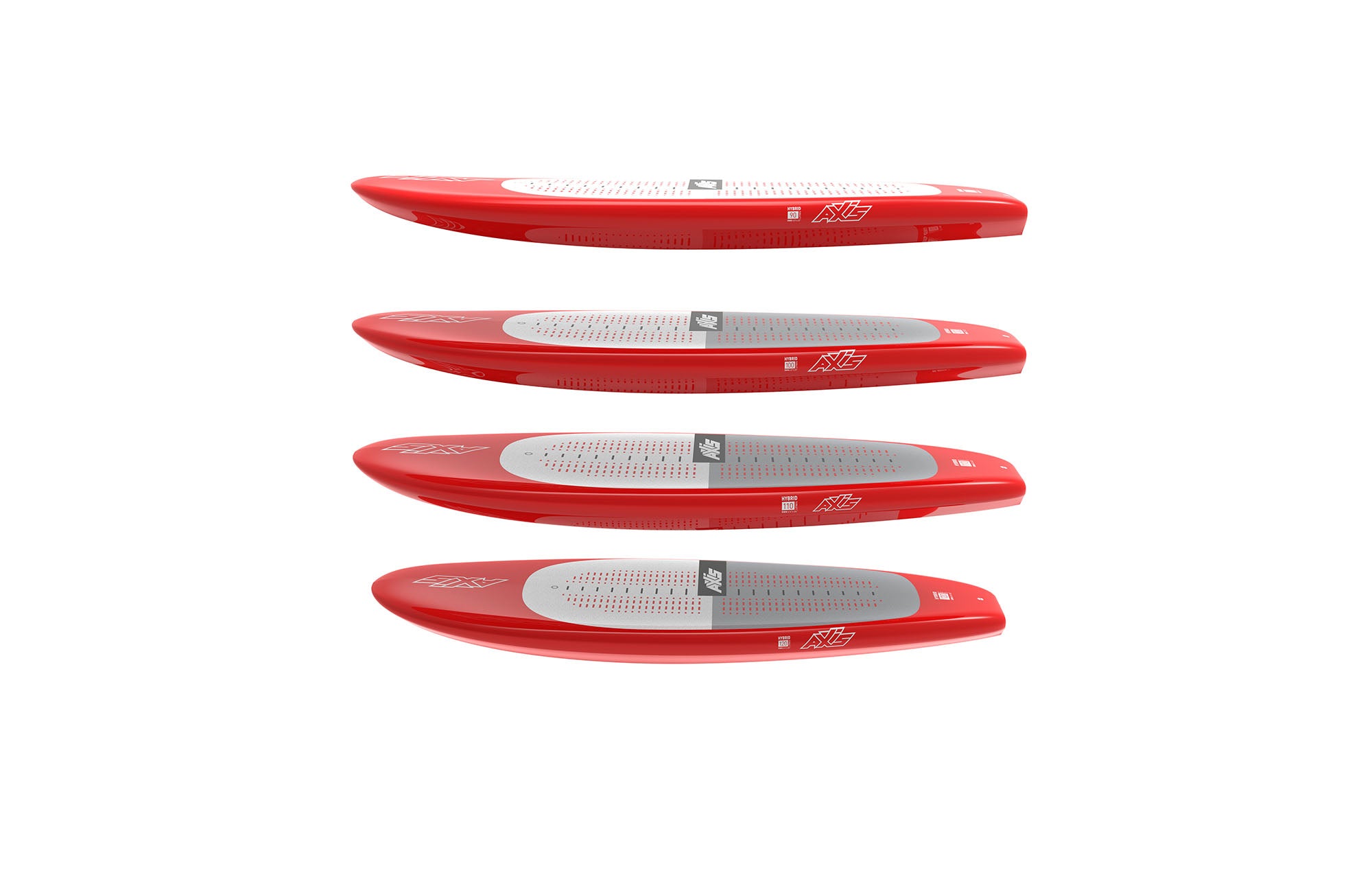 Доска для фойла AXIS Foils Hybrid Carbon Foilboard 100L — вид сверху
