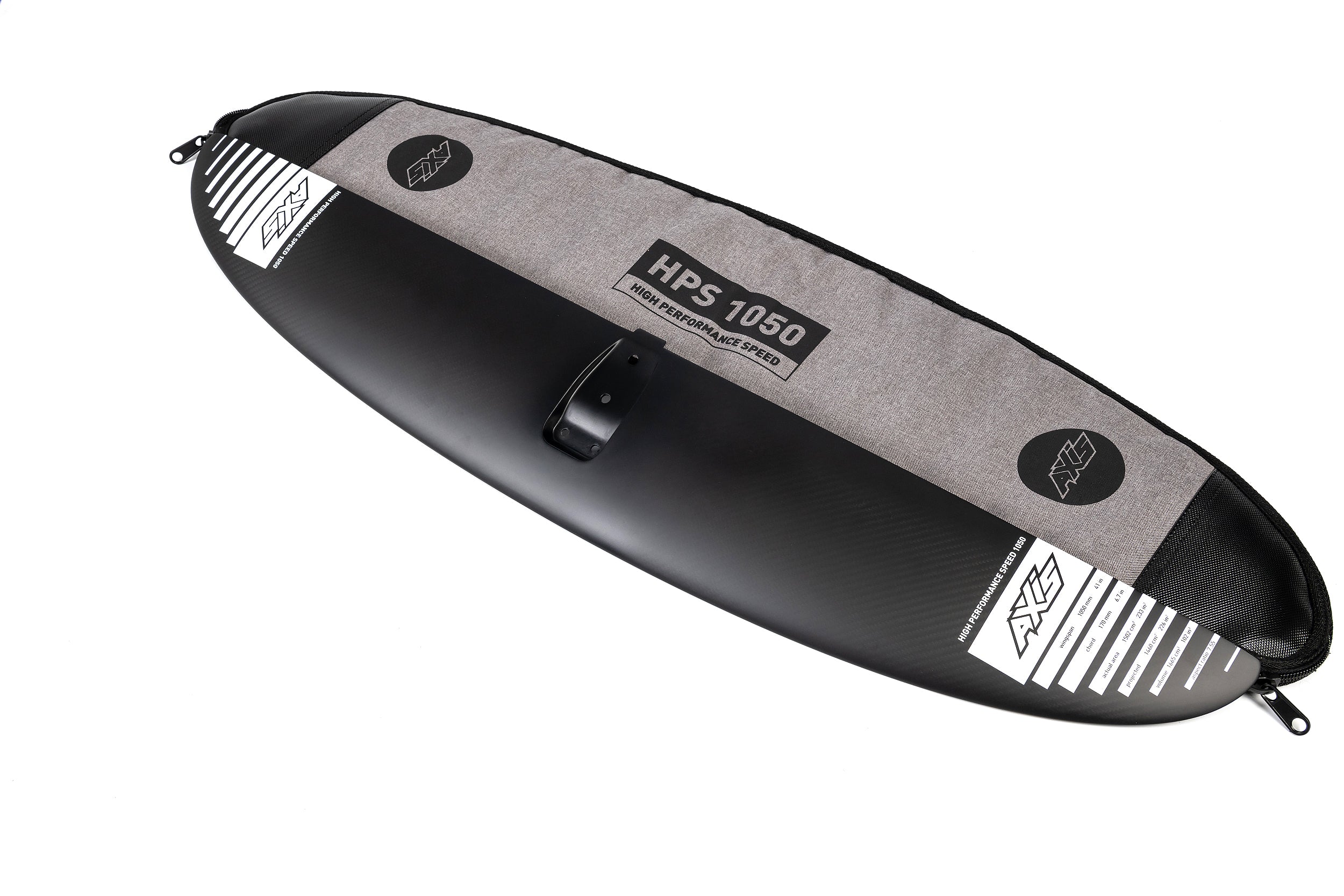 Переднее крыло фойла AXIS Foils HPS 1050 Carbon Hydrofoil Wing — top view