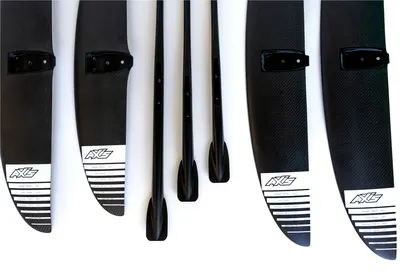 Переднее крыло фойла AXIS Foils HPS 1050 Carbon Hydrofoil Wing — в работе на воде