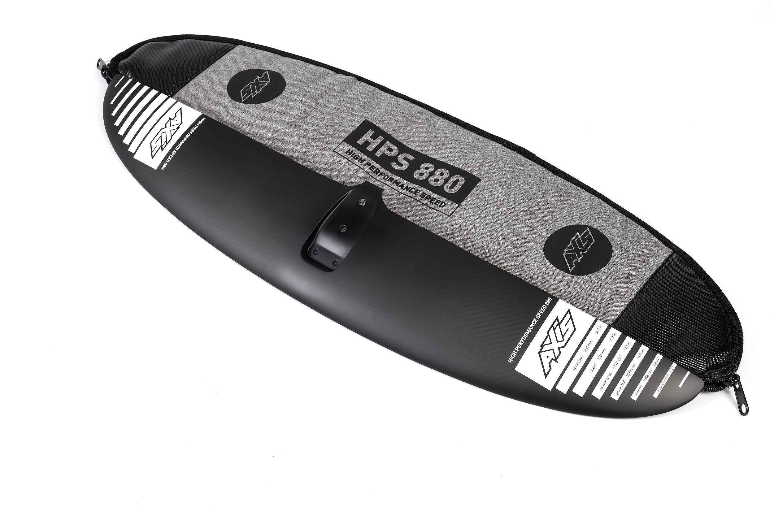 Переднее крыло фойла AXIS Foils HPS 880 Carbon Hydrofoil Wing — детали конструкции