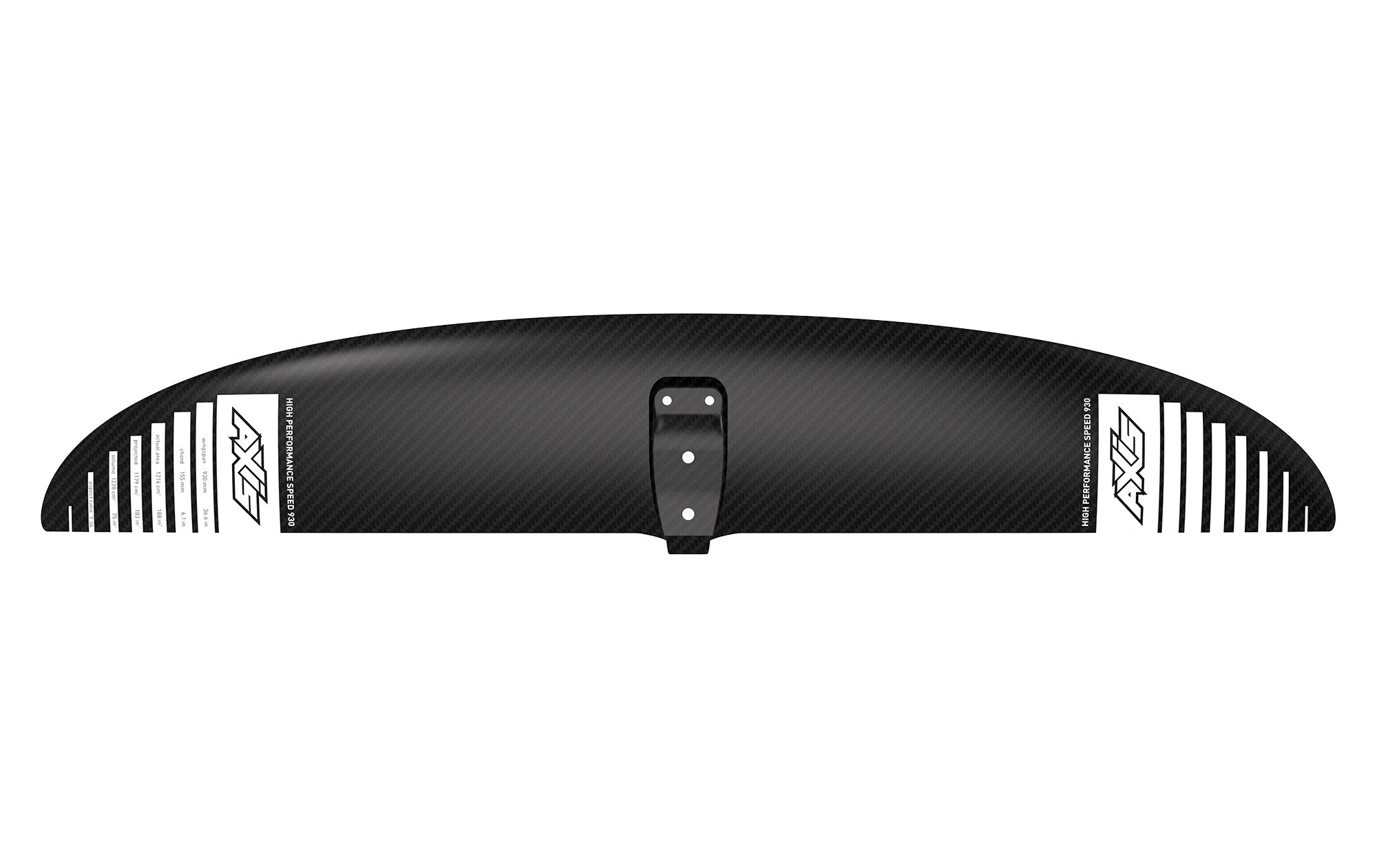 Переднее крыло фойла AXIS Foils HPS 930 Carbon Hydrofoil Wing — side view
