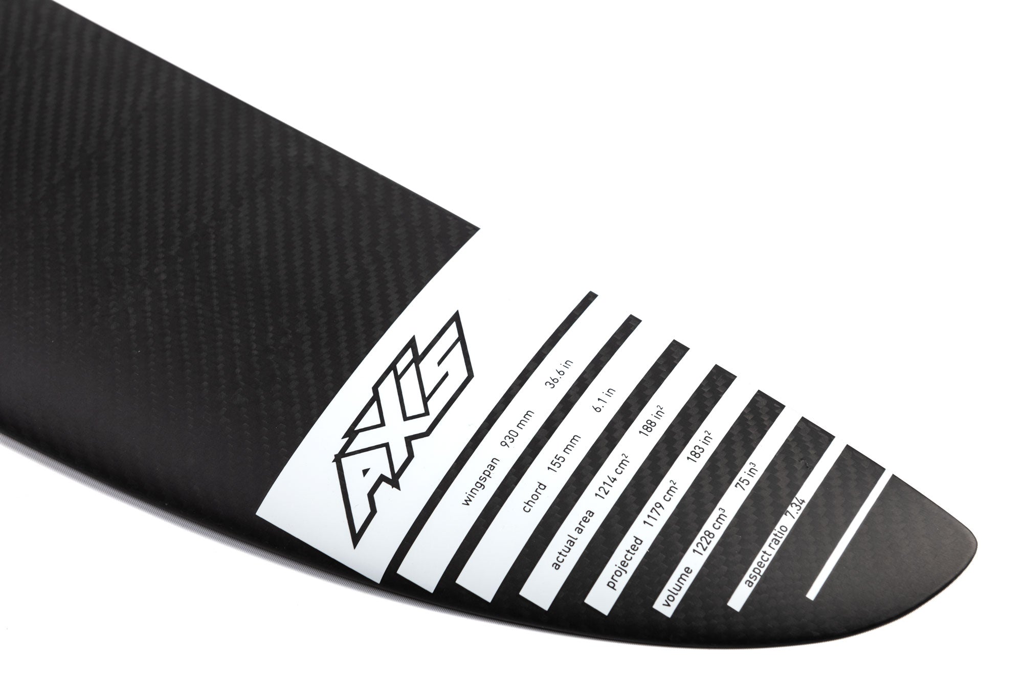 Переднее крыло фойла AXIS Foils HPS 930 Carbon Hydrofoil Wing — construction detail