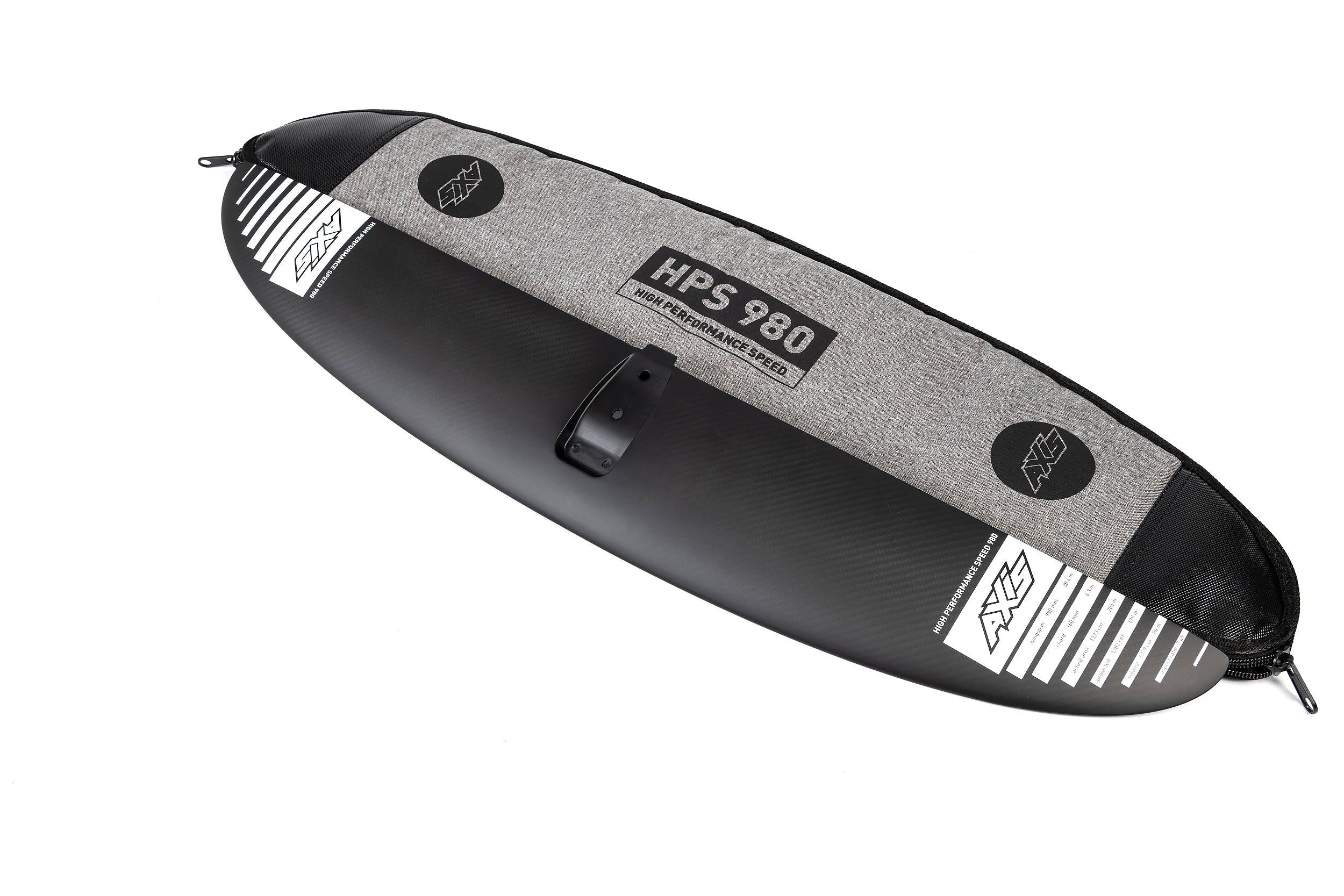 Переднее крыло фойла AXIS Foils HPS 980 Carbon Hydrofoil Wing — вид сбоку