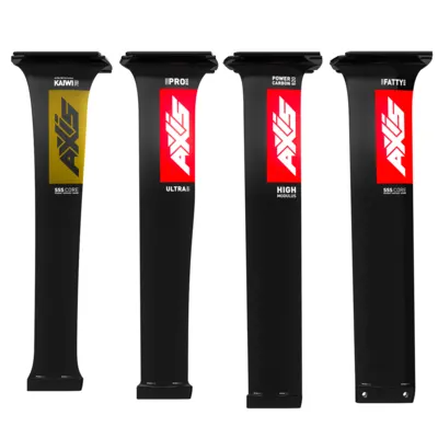 Мачта фойла AXIS Foils KAIWI Ultra High Modulus Uni Carbon Mast 780 — крупный план