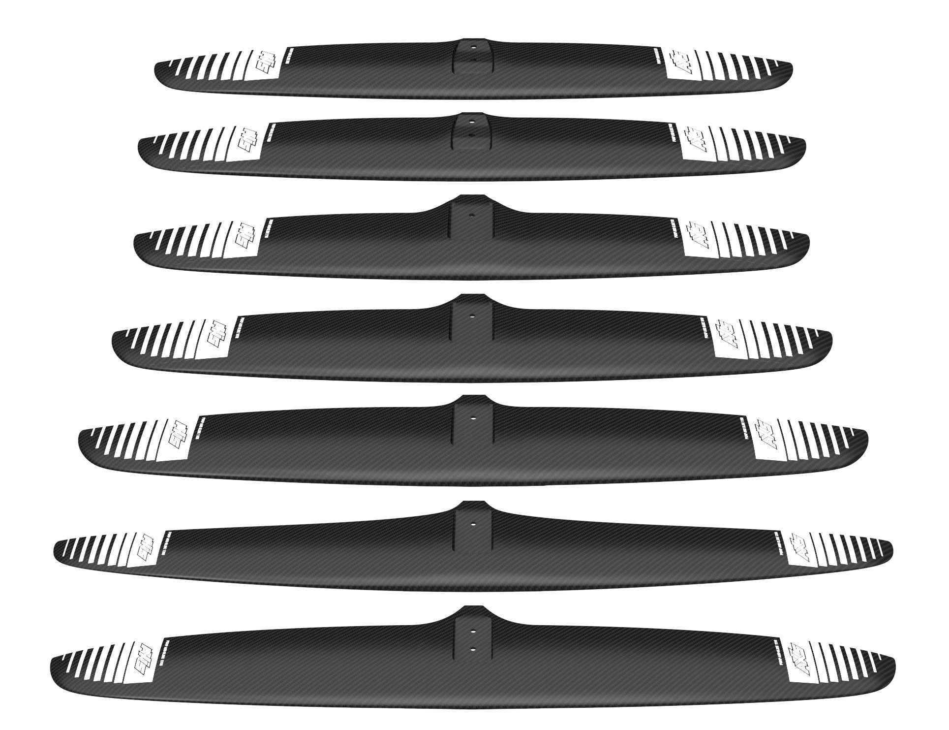 Переднее крыло фойла AXIS Foils PNG 1310 Carbon Hydrofoil Wing — крупный план