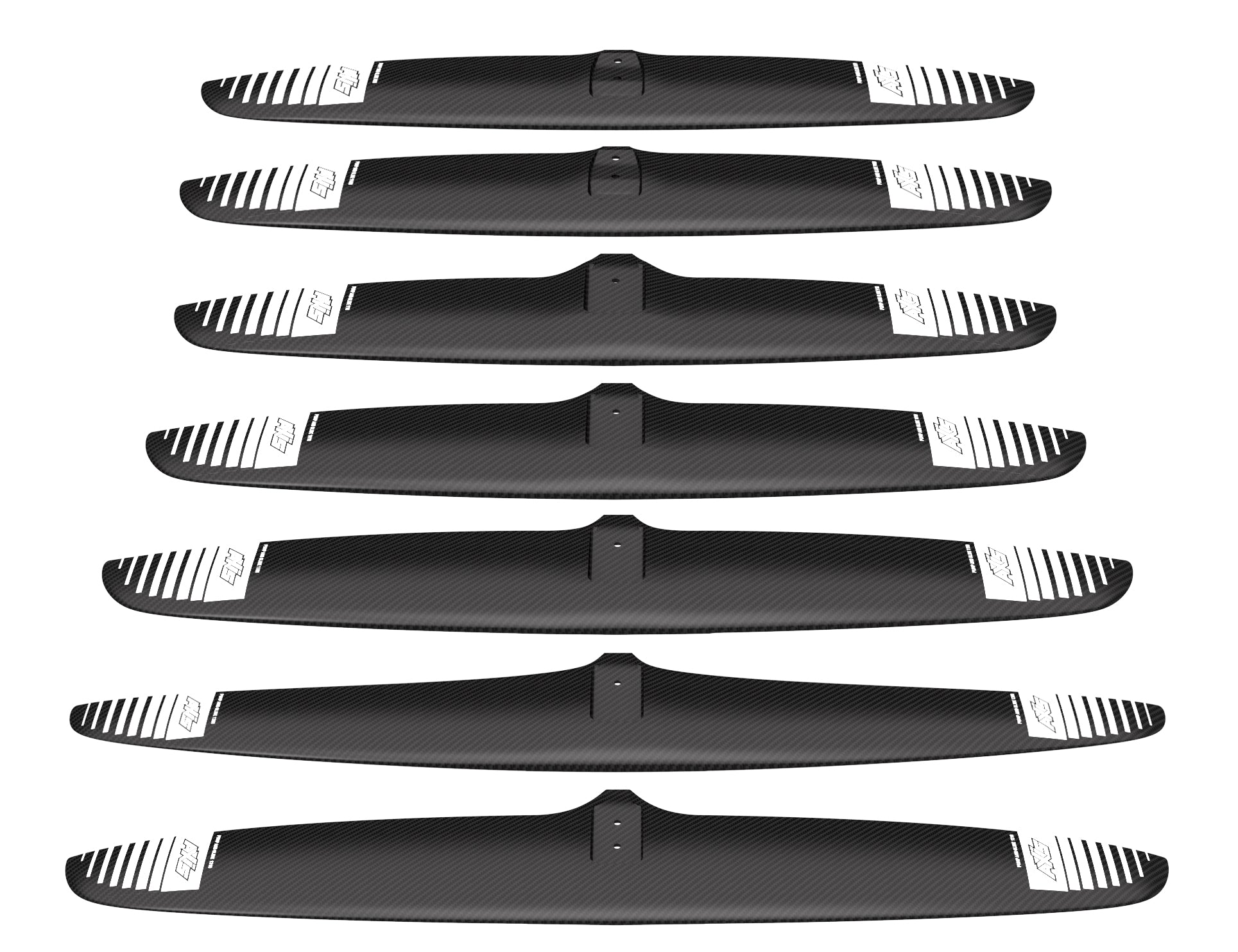 Переднее крыло фойла AXIS Foils PNG 910 Carbon Hydrofoil Wing — крупный план