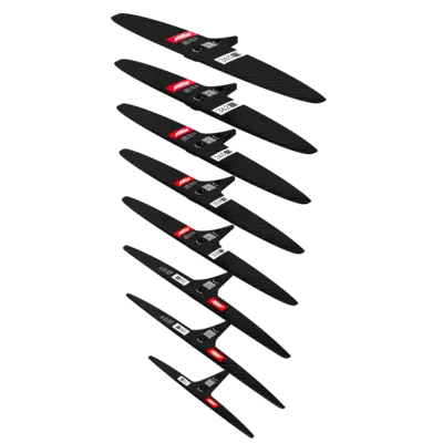 Переднее крыло фойла AXIS Foils SKINNY - 358/25 Carbon Rear Hydrofoil wing — вид сверху