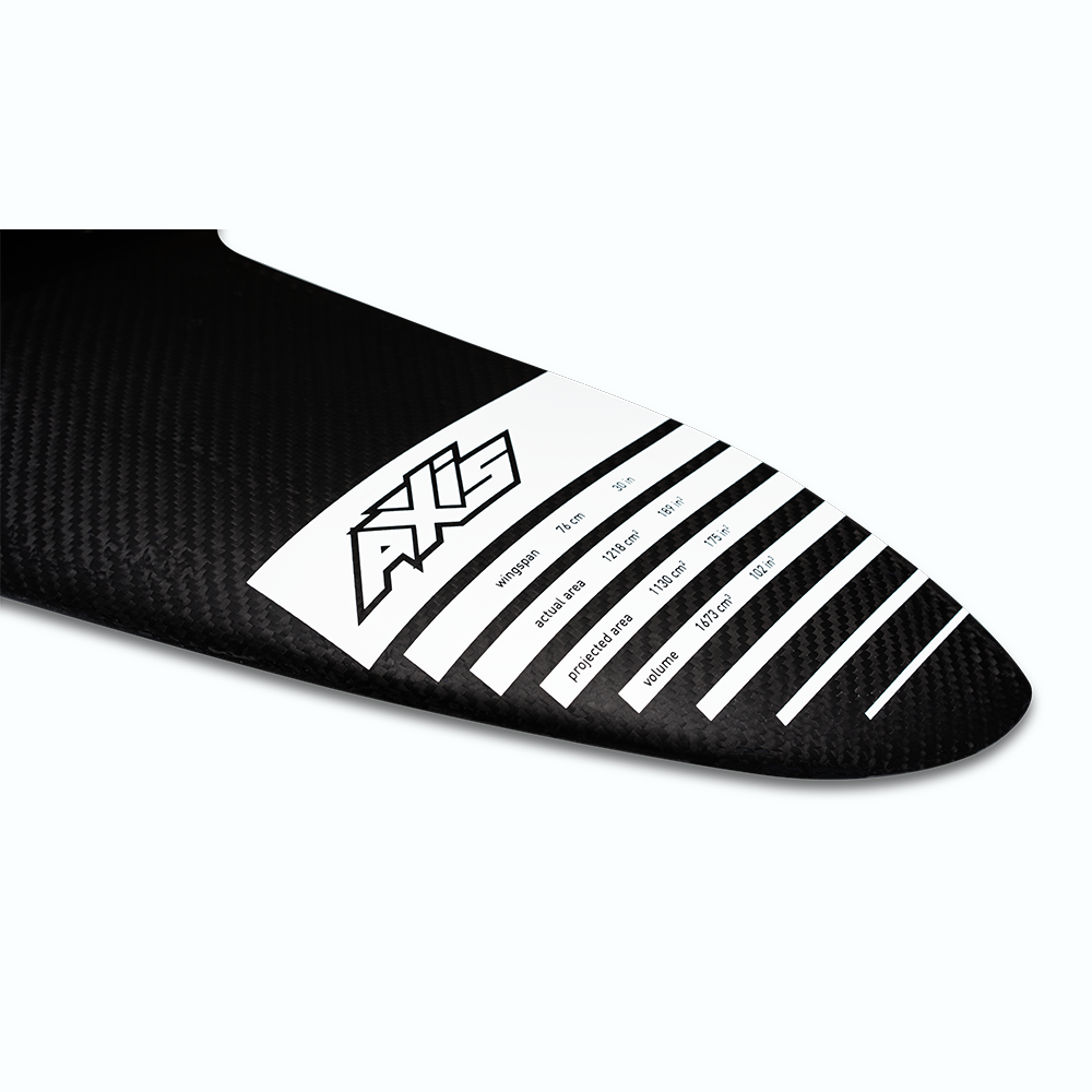 Переднее крыло фойла AXIS Foils SP 760 Carbon Hydrofoil Wing — top view