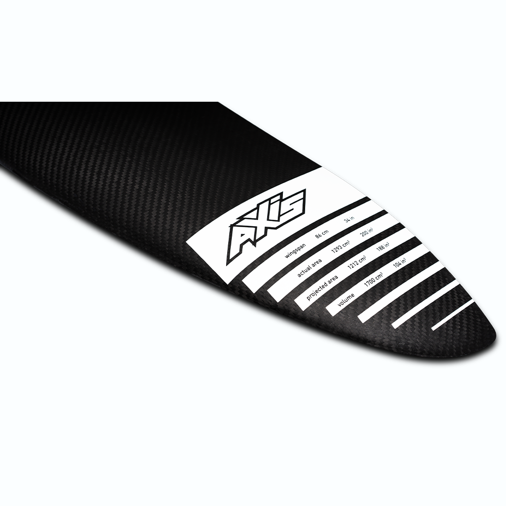 Переднее крыло фойла AXIS Foils SP 860 Carbon Hydrofoil Wing — side view